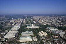 Washington DC District of Columbia 1980s Aerial View Capitol Mall White House picture