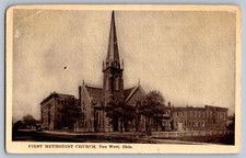 First Methodist Church Van Wert Ohio Postcard picture