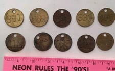 10 Vintage Brass 1.25