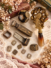 Antique Wax Seal Collector Lot picture