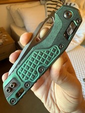 Microtech MSI RAM-LOK Marfione Select Antique Green Frag Titanium M390 - BNIB picture