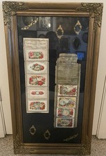 Antique Victorian Framed Calling Card Salesman Samples Ohio & Crown Card Co1880s picture