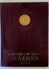 Harvard Law School Yearbook 1954 Harvard University Cambridge Massachusetts picture