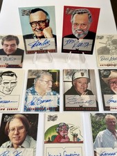 1998 SkyBox Marvel Silver Age STAN LEE ROMITA COMPLETE 11-CARD Autograph Set Lot picture