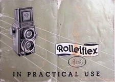 Rolleiflex 4x4 Manual 1950s 60mm Lens Depth-of-Field Charts Rolleinar Germany picture