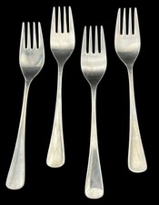 4 Towle Supreme Cutlery Satin Salad Forks MCM Modernist Silverware 6.25” Japan picture