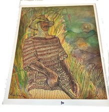 Vintage Fortune Magazine Signed Art Illustration Caliver picture