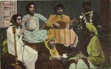 PC EGYPT, ARAB SINGERS, Vintage Postcard (b35297) picture