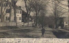 Street View - Newmarket NH Cancel c1905 Real Photo Postcard picture