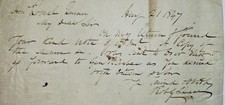 1847 Letter Signed Robt. Shaw to Josiah Quincy re: Gen. Burbeck & Dr. Eliot picture