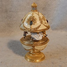 JOAN RIVERS Imperial CAROUSEL Rotating Egg UNICORN Swan Horse Fabergé Enamel picture
