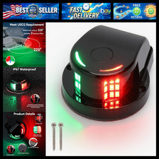 12V LED Boat Navigation Light, Red/Green Bow Light, IP67 Waterproof picture