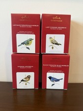 Lot of 4 Hallmark The Beauty of Birds Keepsake Ornament picture