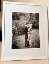 Original 2014 Chris Craymer black and white boy girl kissing woods photograph picture