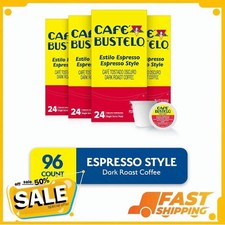 (4 pack) Cafe Bustelo Espresso Style, Dark Roast Coffee, Keurig K Cup Pods, 24ct picture