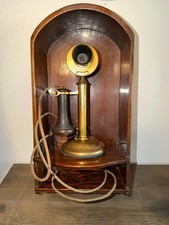 Antique Western Electric Model 20AL Brass Candlestick Upright Telephone Pat 1904 picture