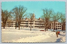 Vintage Dartmouth Row Dartmouth College Hanover NH Winter Postcard picture
