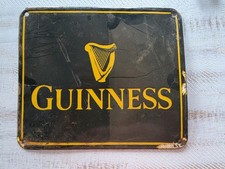 VINTAGE GUINESS PORCELAIN SIGN 11” X 9.5” picture