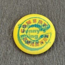 Vintage Comedy Central Channel Something Funny’s Going On Here Pin Button 3in picture
