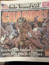 NY  Post NY Knicks  June14th  Highly Collectible picture