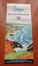 1963 CHEVRON OREGON POINTS OF INTEREST AND TOURING MAP picture