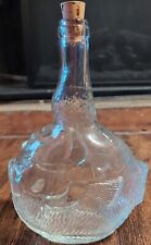 Vintage Vetreria Etrusca Glass Blowfish Puffer Bottle Decanter Made in Italy picture
