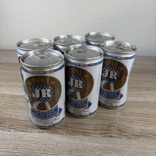 JR Ewing's Private stock 80s Collectible Pull Tab 6 Pack Beer Cans 1 Partial M T picture