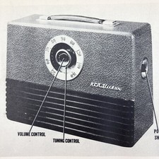 1947 RCA Victor Radio Model 65BR9 Wire Schematic Service Manual Vintage Original picture