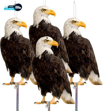Flat Fake Owls to Keep Pigeon Away from Balcony 4PCS Garden Owl Plastic picture