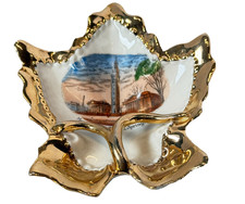 SPRINGFIELD MA Massachusetts MUNICIPAL Souvenir ANTIQUE TRINKET DISH ASHTRAY picture