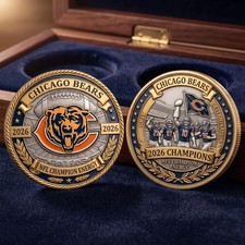 Chicago Bears 2026 Fantasy Commemorative Coin Football Team Logo Sports Fan Gift picture