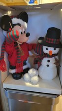 Santa's Best Mickey Unlimited Mickey and Snowman Christmas Animation Figure picture