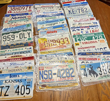 COMPLETE SET - ALL 50 STATES USA LICENSE PLATES.    A Lot Of Good ones. See Pics picture