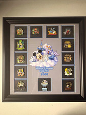 Disney Where Dreams HapPin 2007 Dream Roles Framed Pin Set LE 50 Mickey Figment picture