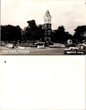RPPC Court House Fairfield Illinois Real Postcard picture
