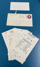 RARE Vintage 1960 Kenmore NY Benjamin Franklin School Report Card Lot W/Envelope picture