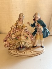 Vintage Grafenthal Germany Porcelain Figurine 20934 Courting Rococo Couple 1920s picture