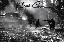 Fred Cone autograph 4x6 photo WW II Iwo Jima Pacific Theater NFL COA Rare LOOK picture