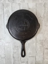 Vintage GRISWOLD Cast Iron SKILLET Frying Pan # 6 LARGE BLOCK LOGO - Ironspoon picture