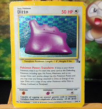  Ditto 3/62 Fossil Holo Rare 50 HP English 1999 Vintage Pokemon TCG picture