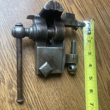 VINTAGE Jeweler Bench Vise Tool Blacksmith Forged Anvil Jewelry OLD RARE picture