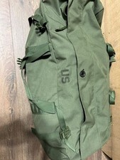 Vintage US Army Green Canvas Duffle Bag Military picture