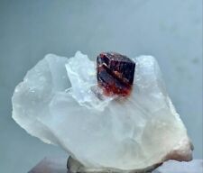 84 Cts Metallic red Mangano-Tantalite crystal with Quartz Afghanistan picture