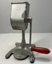 1940 Vintage Kitchen National Ice-Crusher Chicago Metal Red Handle See Pictures picture