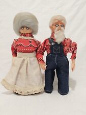 Vintage Mr. & Mrs Claus Dolls 12
