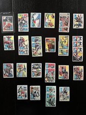 1966 Topps Batman Blue Bat/Puzzle Back Card Lot - 22/44 Set + Dupes (31 Total) picture