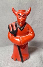 vintage Halloween DEVIL blowmold , light cover, great color picture