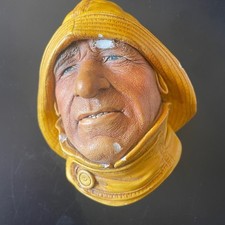 Vintage Bossons Chalkhead Chalkware Life Boat-Man Seafarers Series 1966  picture