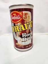 Vintage Canfield's Draft Style Root Beer 12oz Soda Pop Can Empty Pull Tab 1970s picture