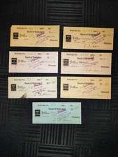 1906 Bank of Rutledge GA G. D. Adair Vintage Checks Rare Ephemera ot of 7 picture